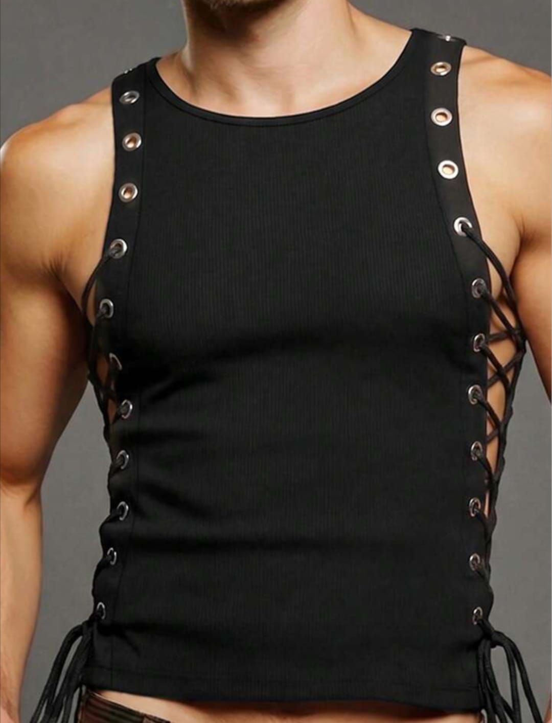 Rebel Corset Side Tank Top